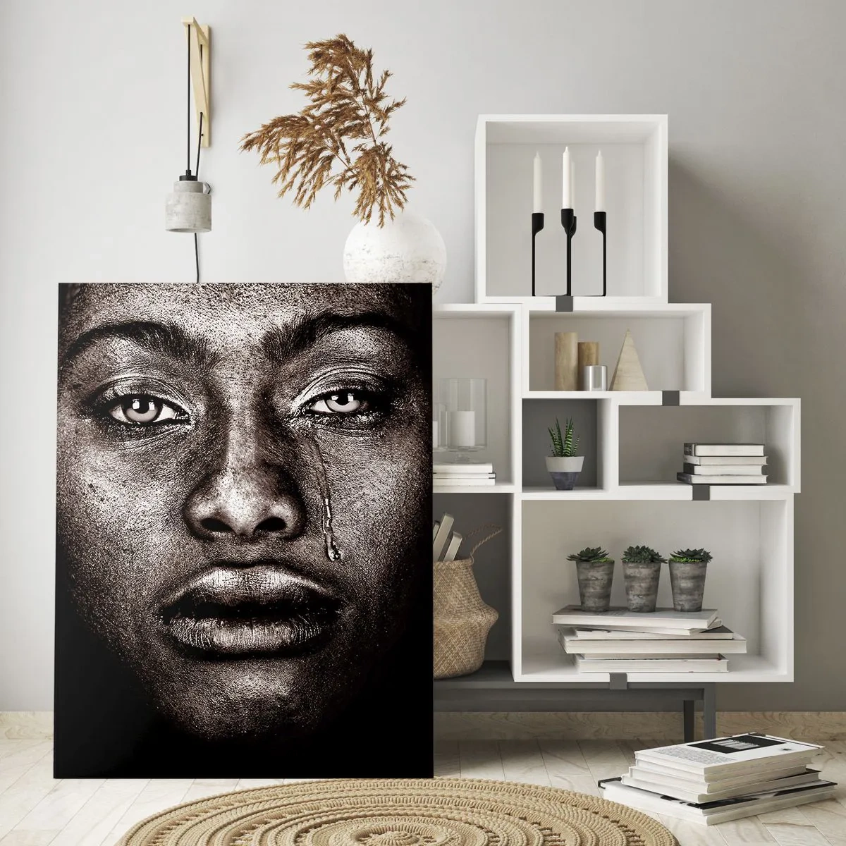 Glastavla - Bild på glas - En tår - 70x100 cm