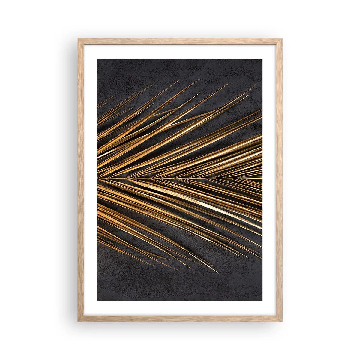 Affisch i ram av ljusek - Tropikens guld - 50x70 cm