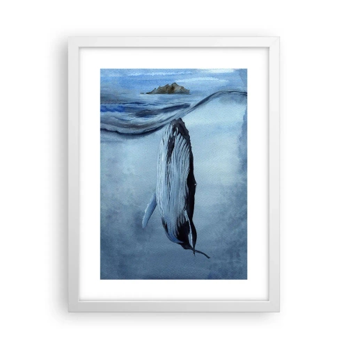 Affisch i vit ram - Två världar i norr - 30x40 cm