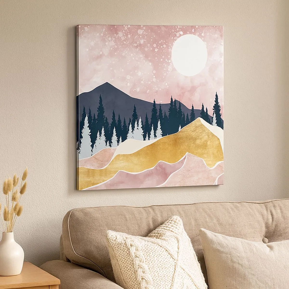 Canvastavla - Bild på duk - Nattvakt - 30x30 cm