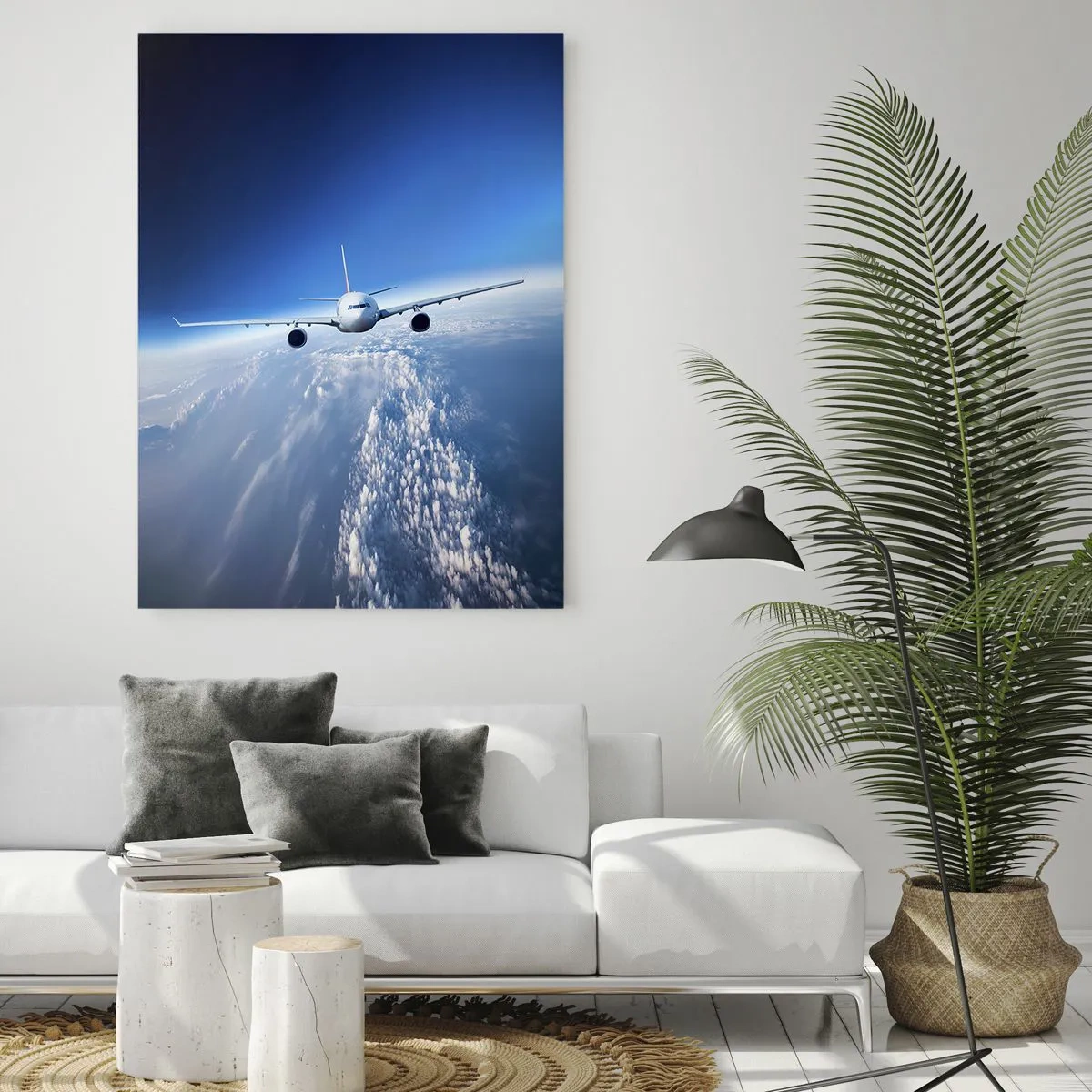 Glastavla - Bild på glas - Jag flyger för jag vill - 80x120 cm