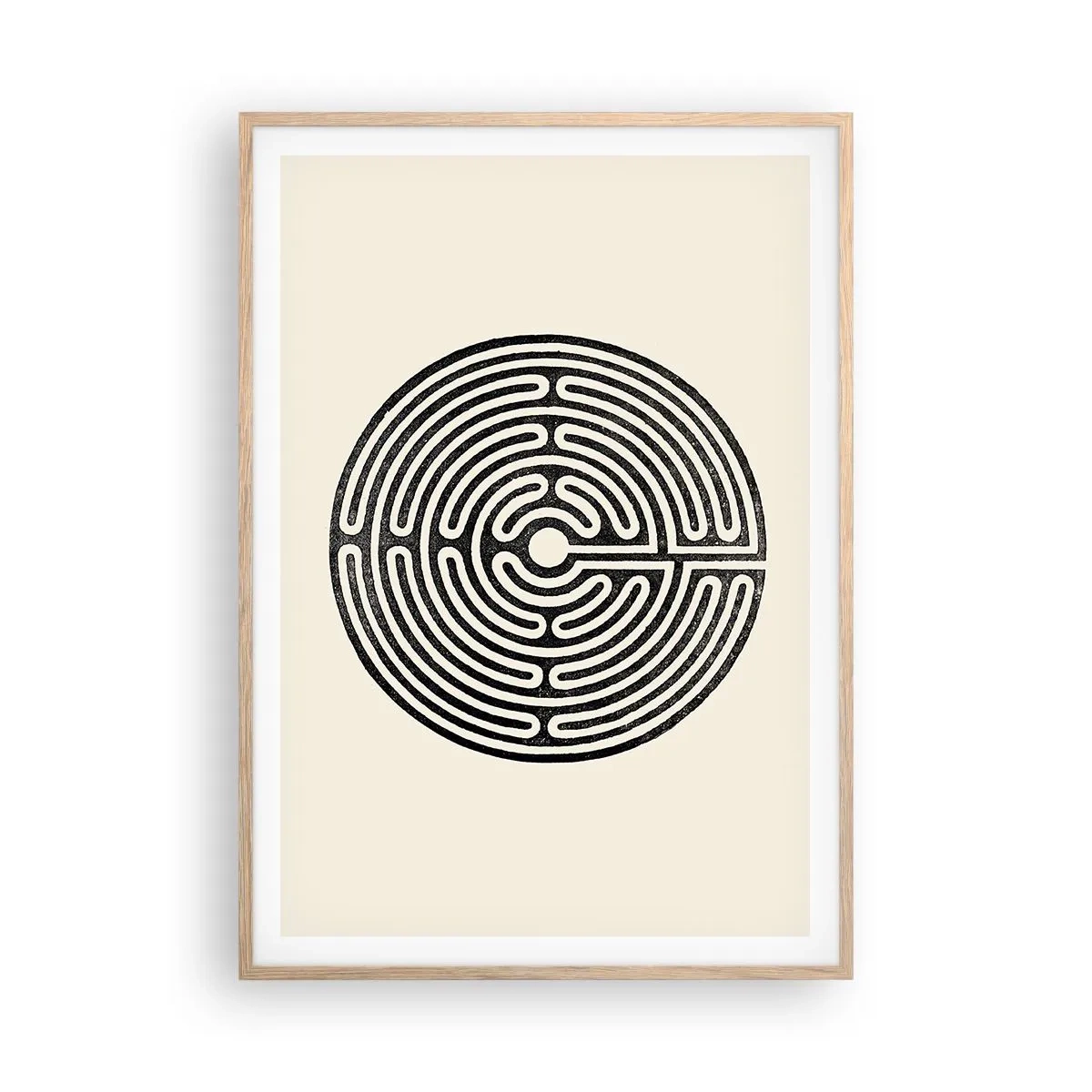 Affisch i ram av ljusek - Mystisk ordning - 70x100 cm