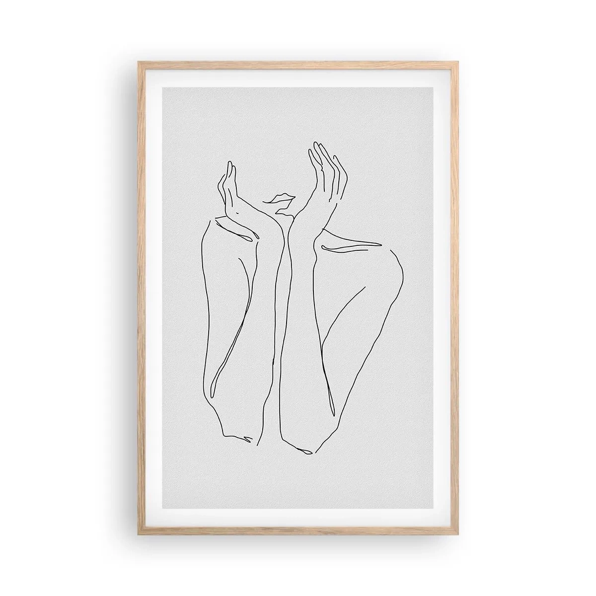 Affisch i ram av ljusek - Vad flickorna drömmer om - 61x91 cm