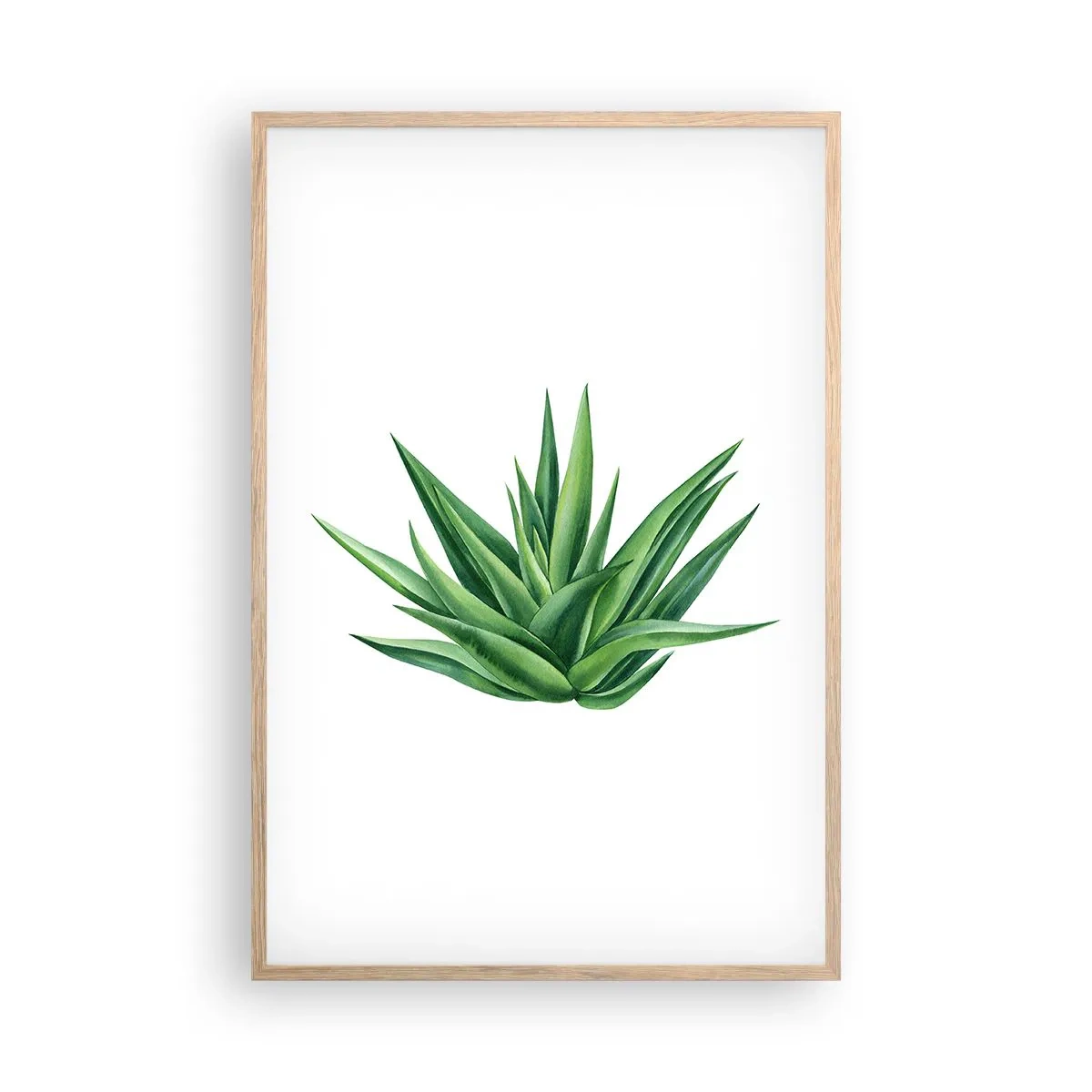 Affisch i ram av ljusek - Grönt - styrka - liv - 61x91 cm