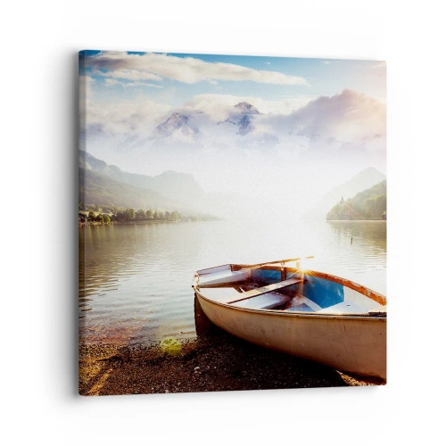 Canvastavla - Bild på duk - Vid ett stort och rent vatten - 30x30 cm