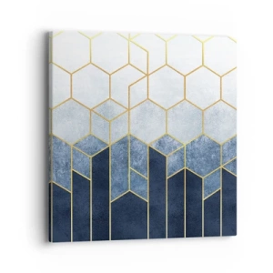 Canvastavla - Bild på duk - Komposition i synkoprytm - 40x40 cm