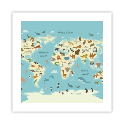 Affisch - Goda grannar - 40x40 cm