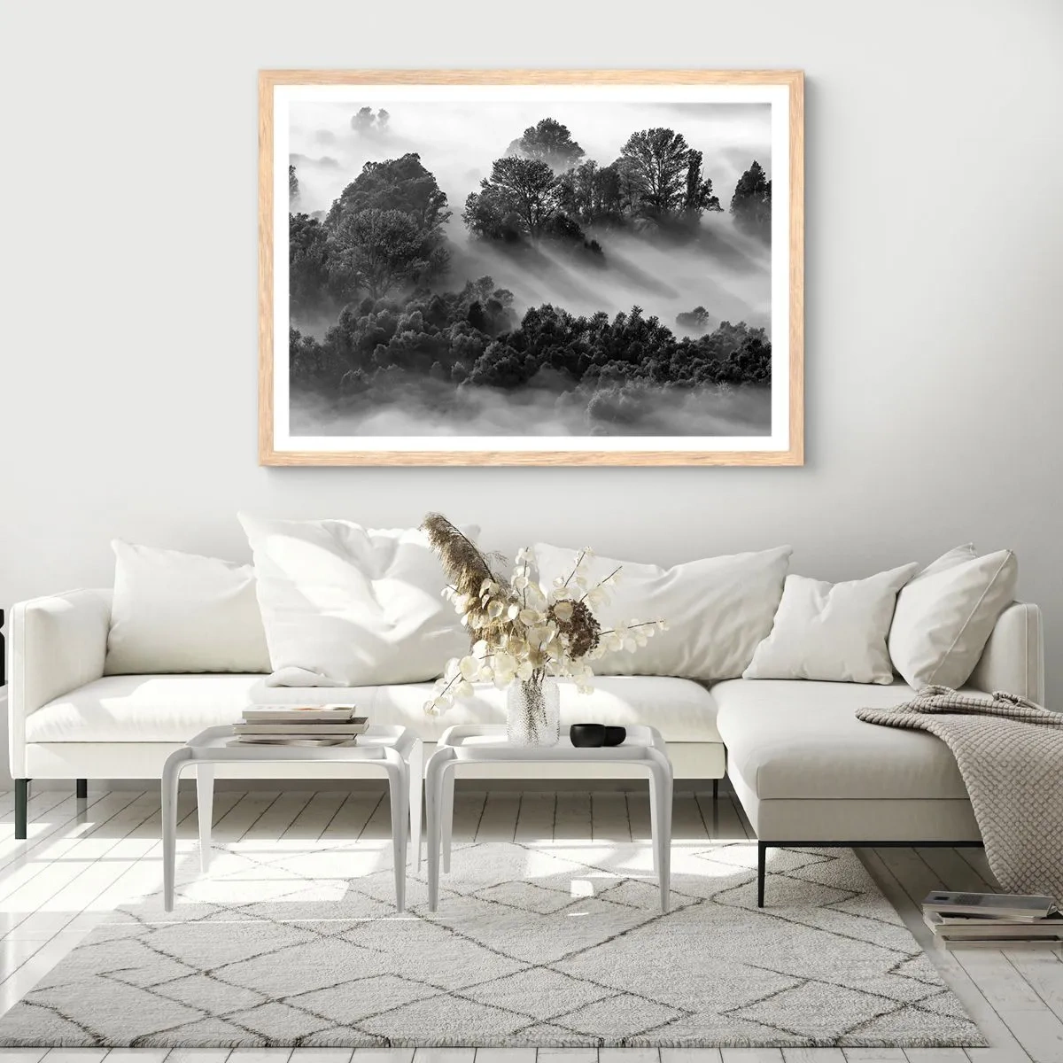 Affisch i ram av ljusek - Stiger ur sömnen - 50x40 cm