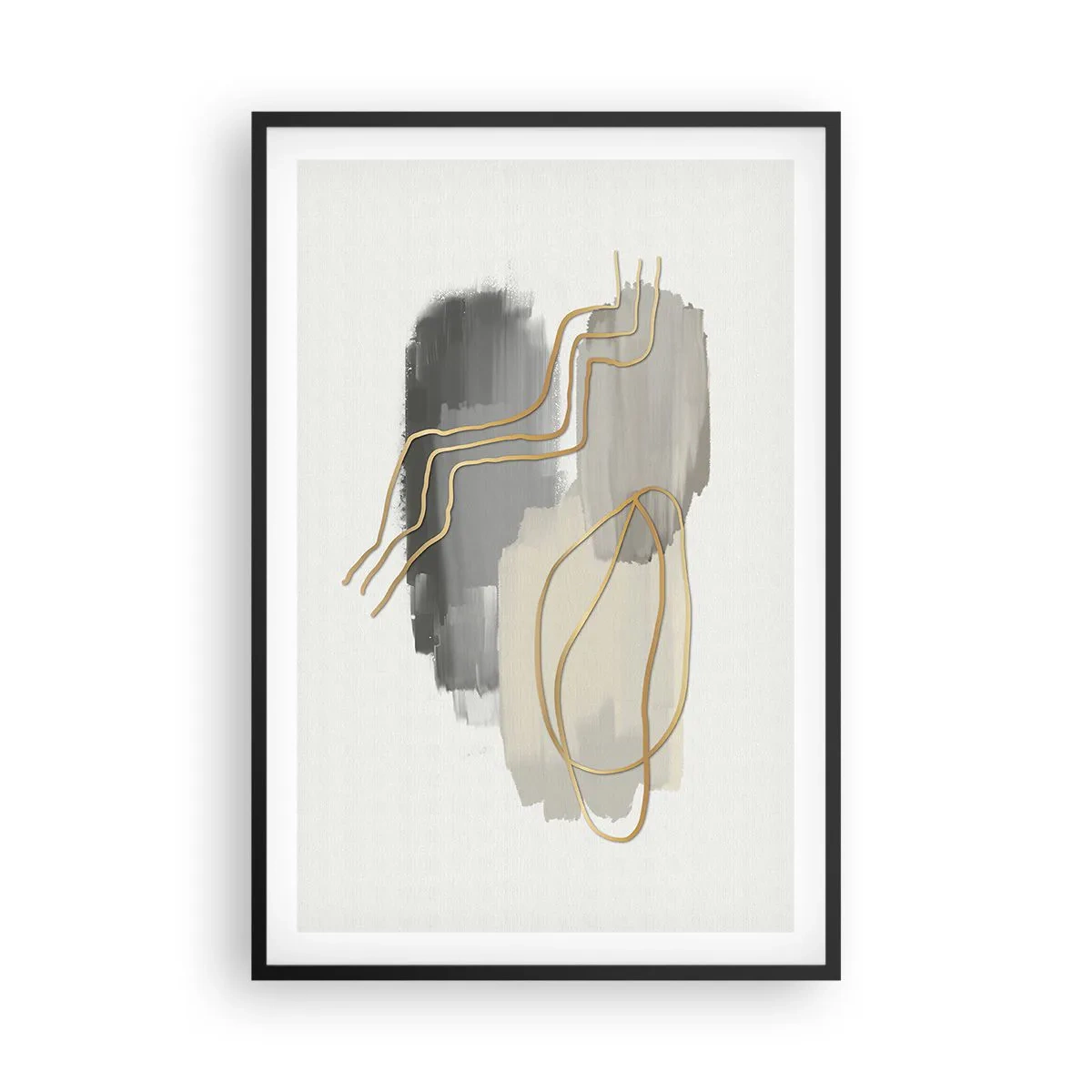 Affisch i svart ram - Varaktighet och rörelse - 61x91 cm