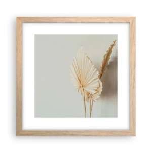 Affisch i ram av ljusek - När du behöver stillhet - 30x30 cm