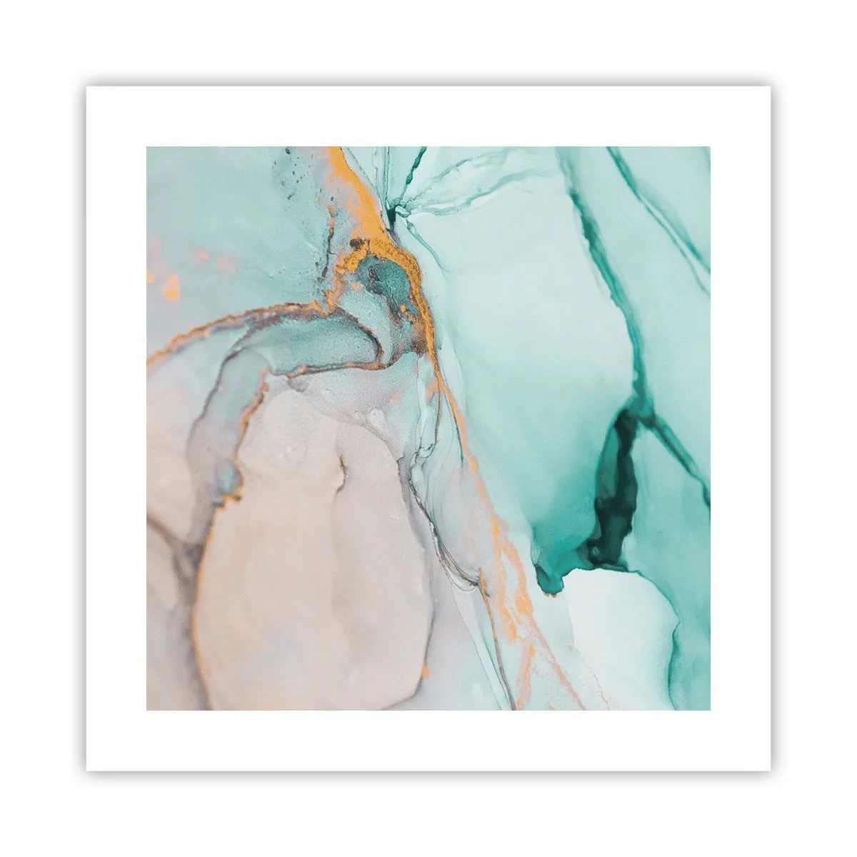 Affisch - Formernas och färgernas dans - 40x40 cm