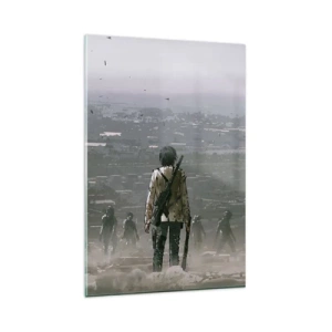 Glastavla - Bild på glas - Den siste rättvise? - 80x120 cm