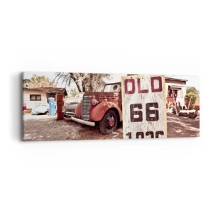 Canvastavla - Bild på duk - Amerikanska provinsens legend - 90x30 cm