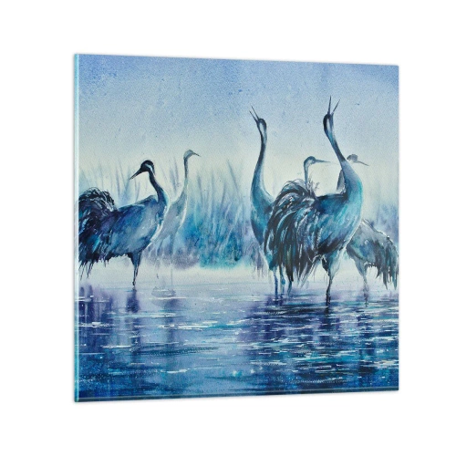 Glastavla - Bild på glas - Morgonmöte - 30x30 cm