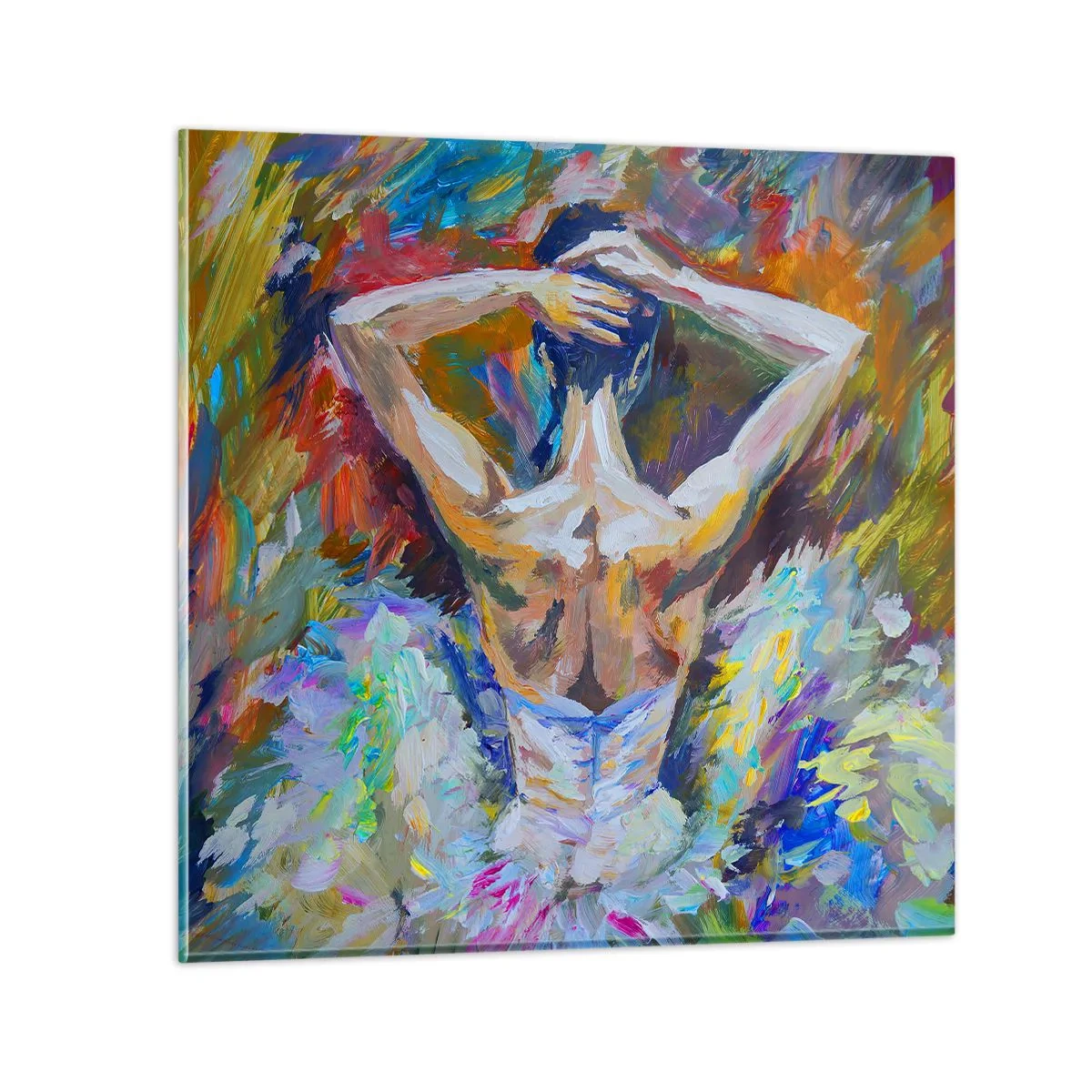 Glastavla - Bild på glas - Det kan vara allt - 50x50 cm