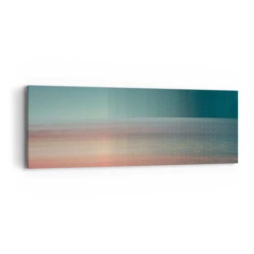 Canvastavla - Bild på duk - Abstraktion: ljusvågor - 90x30 cm