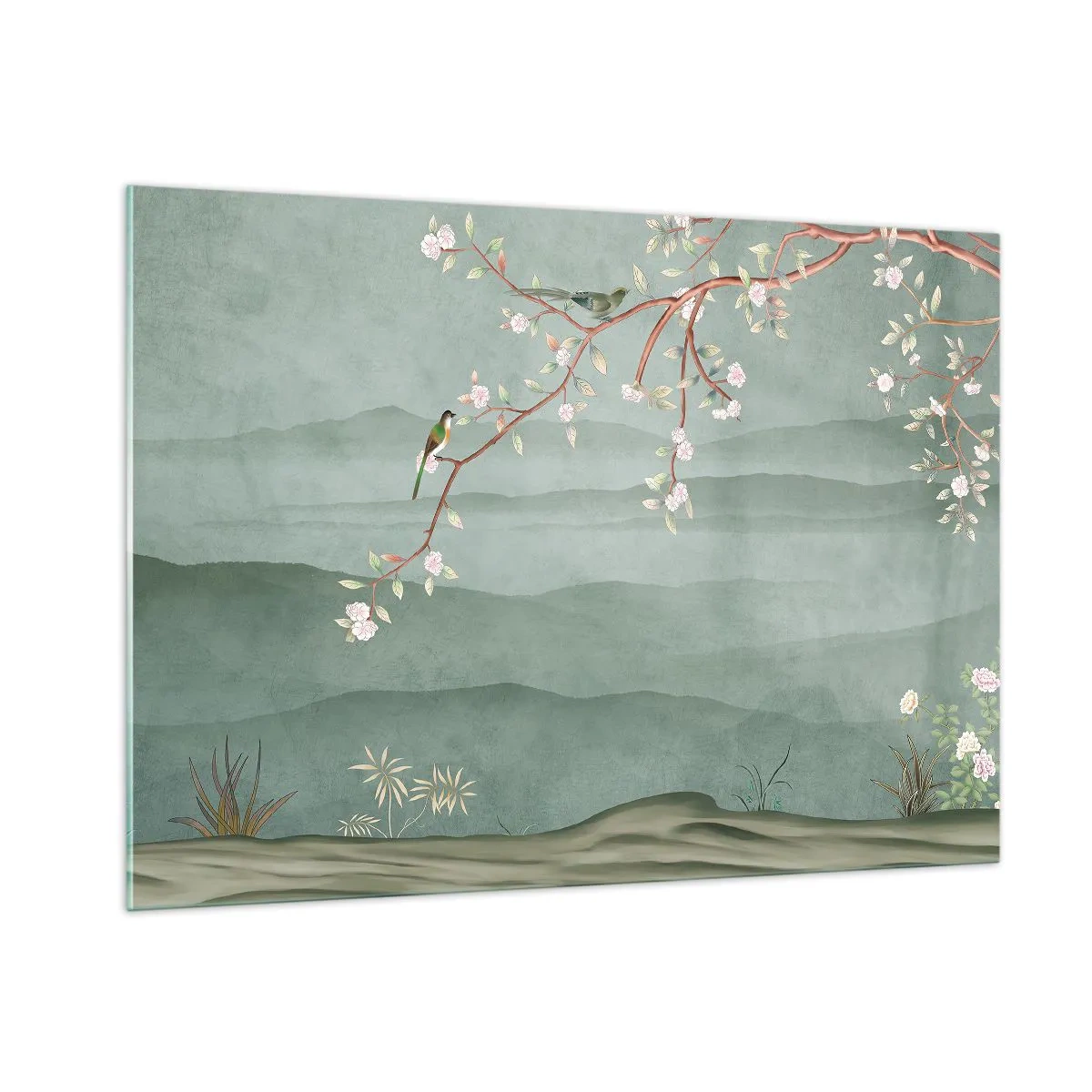 Glastavla - Bild på glas - Vår, ah, det är du - 100x70 cm