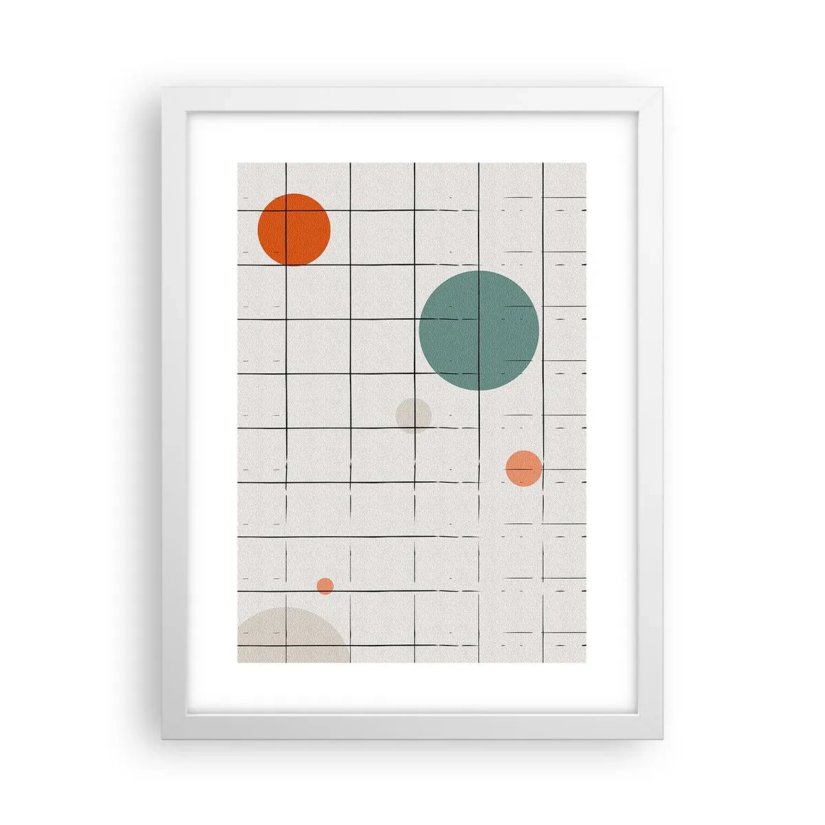 Affisch i vit ram - Fångade. Vi eller de? - 30x40 cm