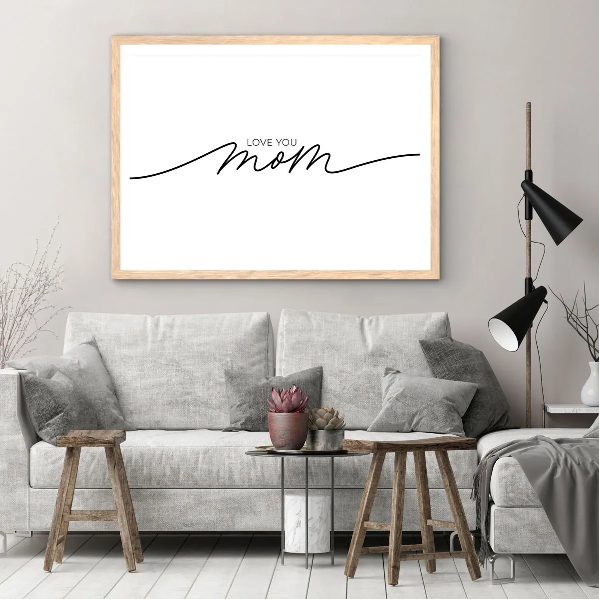 Affisch i ram av ljusek - Jag är mycket rörd - 40x30 cm