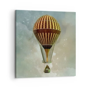 Canvastavla - Bild på duk - Banbrytande flygningar - 60x60 cm