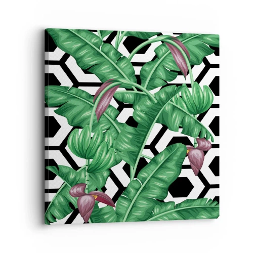 Canvastavla - Bild på duk - Symmetrisk komposition från naturen - 30x30 cm