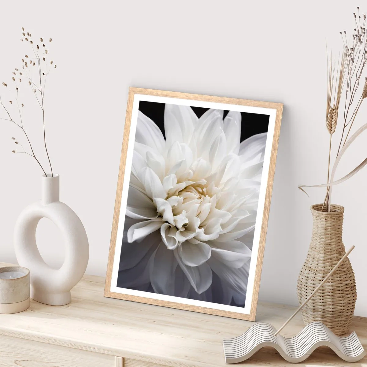 Affisch i ram av ljusek - En bruds morgon - 40x50 cm