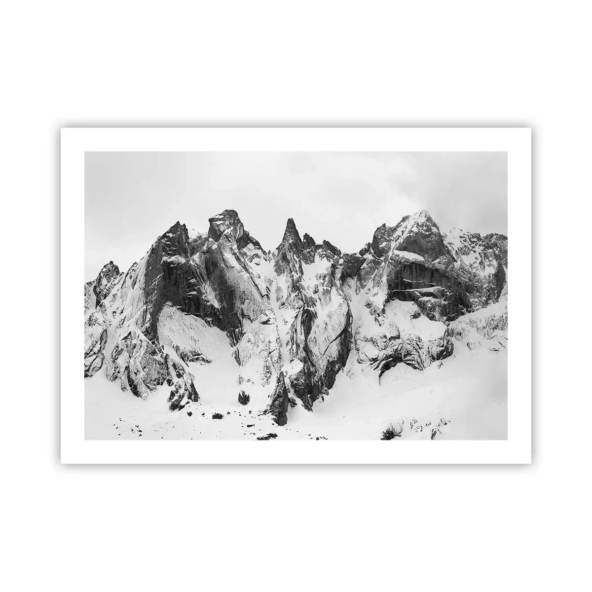 Affisch - Granitfarlig bergsrygg - 70x50 cm