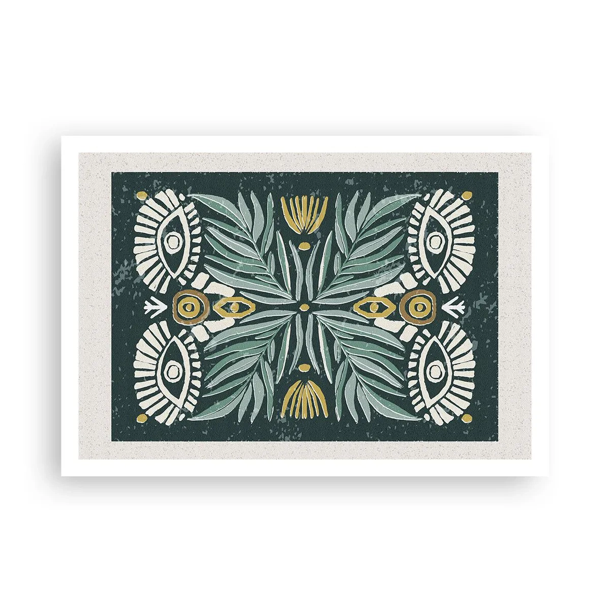 Affisch - Som ett folkligt mönster - 100x70 cm