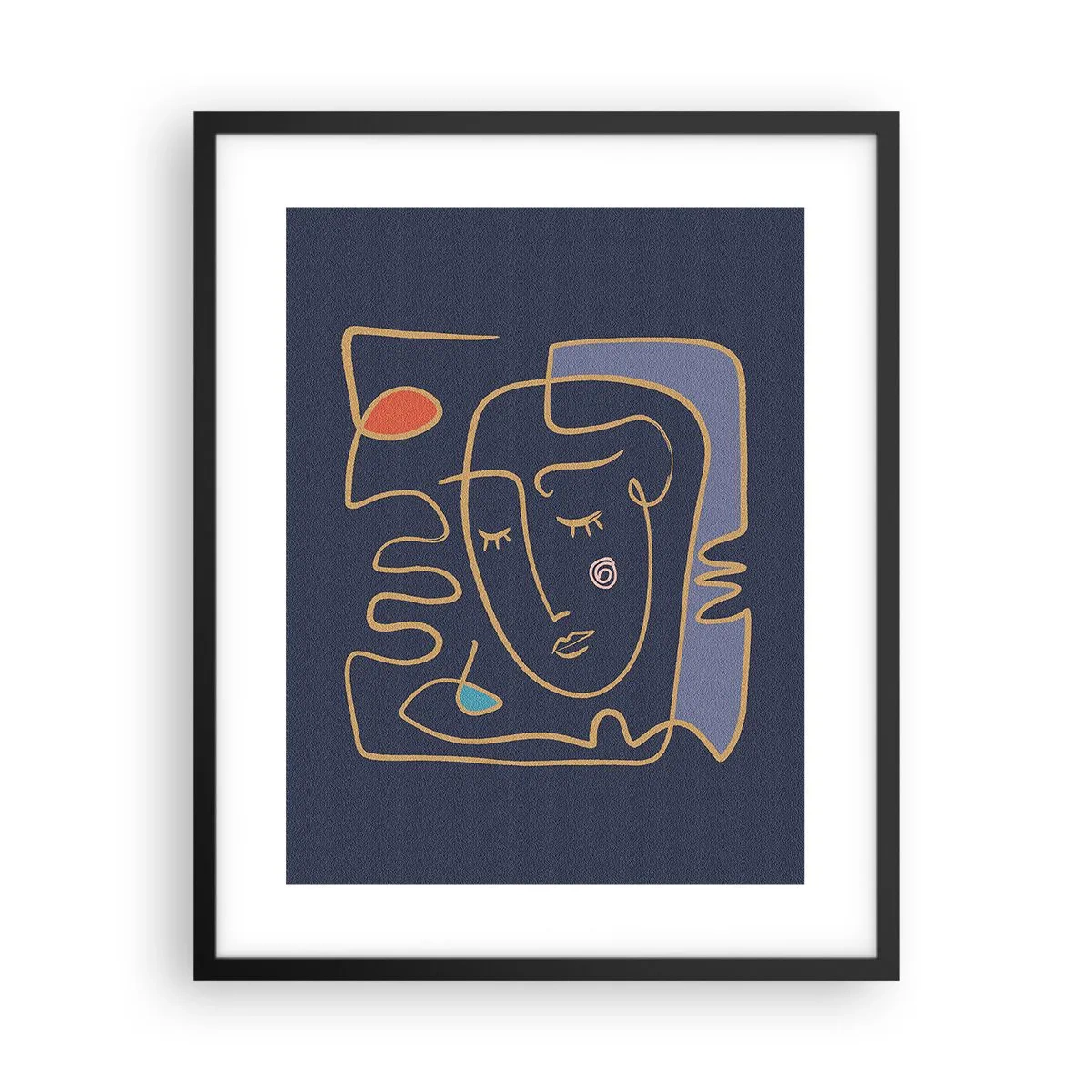 Affisch i svart ram - I drömmarnas värld - 40x50 cm