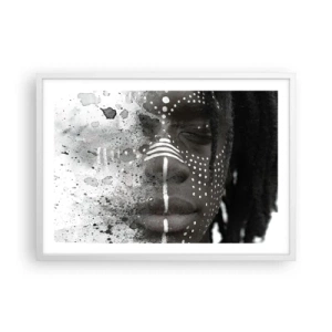 Affisch i vit ram - Upptäck den ursprungliga andan - 70x50 cm