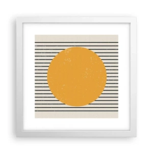 Affisch i vit ram - Enkelhetens kraft - 30x30 cm