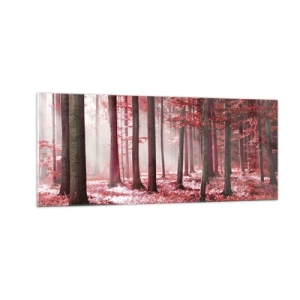 Glastavla - Bild på glas - Röd är lika vacker - 100x40 cm