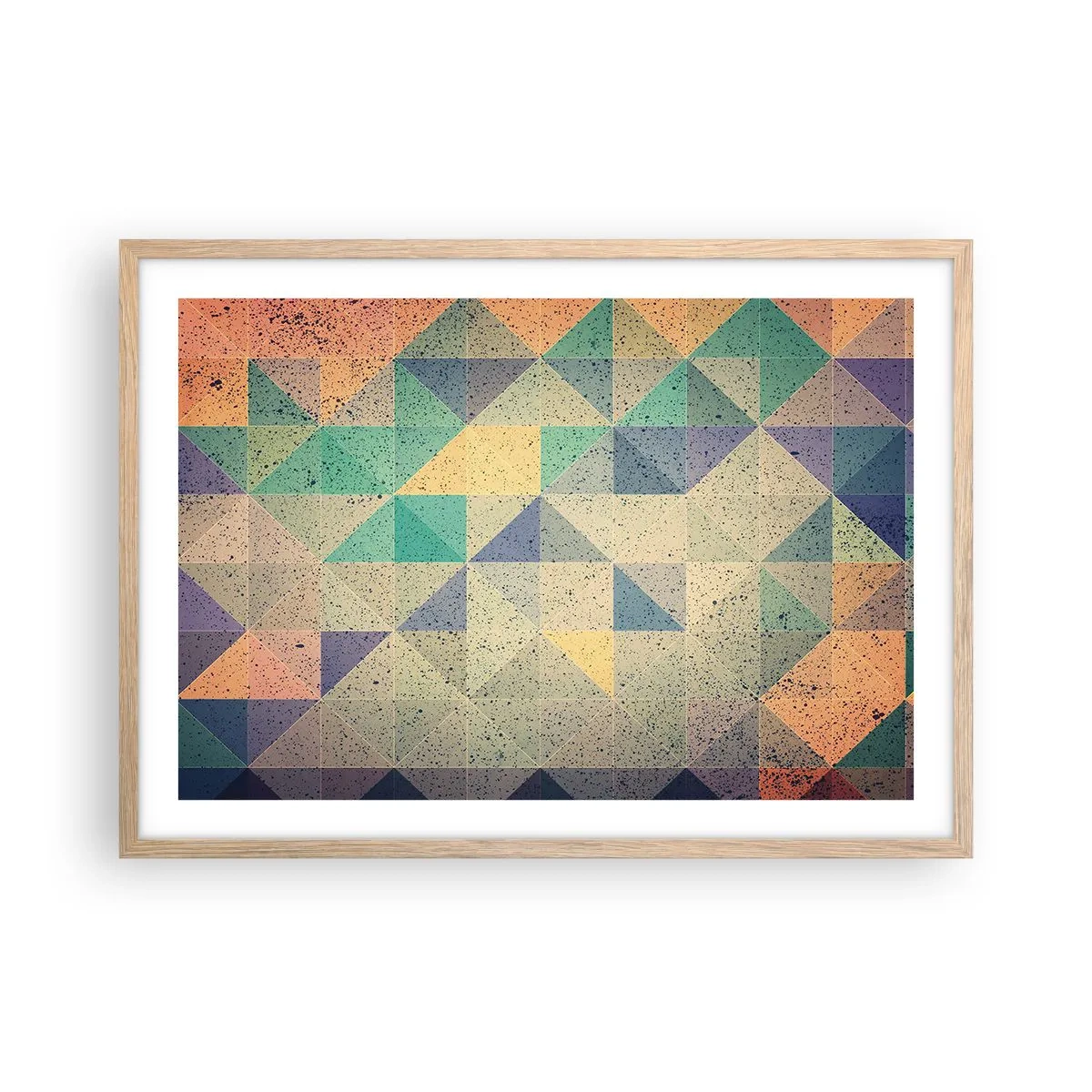 Affisch i ram av ljusek - Trianglarnas republik - 70x50 cm