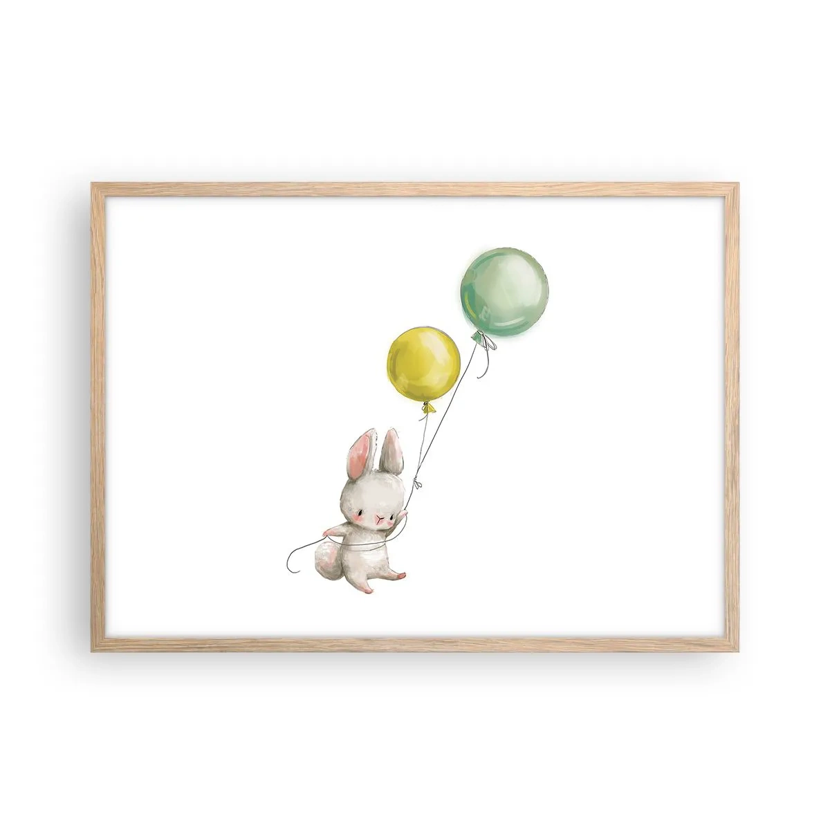 Affisch i ram av ljusek - Jag flyger med! - 70x50 cm