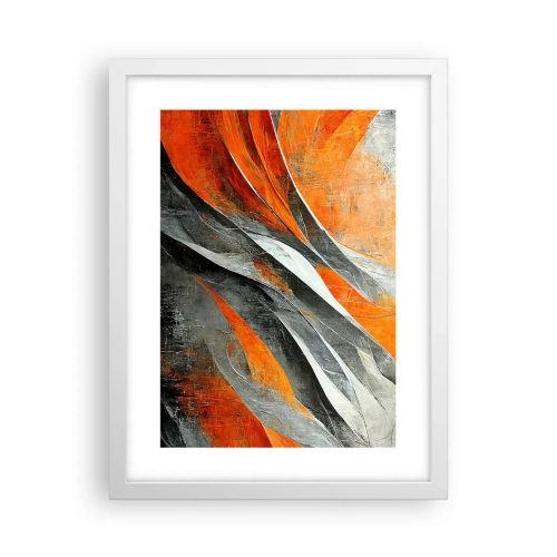 Affisch i vit ram - Värme och kyla - 30x40 cm