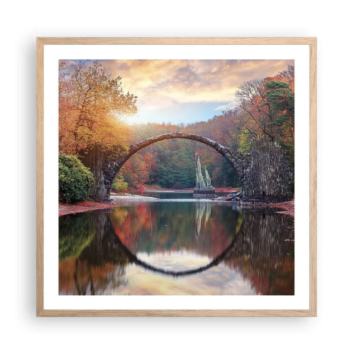 Affisch i ram av ljusek - På andra sidan av spegeln - 60x60 cm