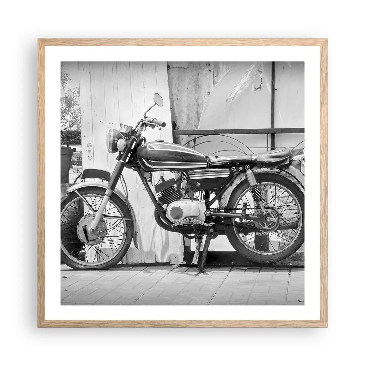 Affisch i ram av ljusek - Klassik framför allt - 60x60 cm