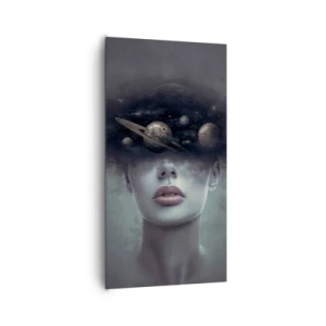 Canvastavla - Bild på duk - Och planeterna blir galna... - 65x120 cm