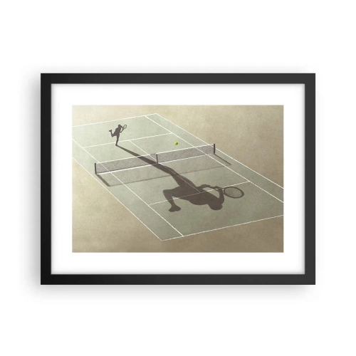 Affisch i svart ram - Övervinna sig själv - 40x30 cm