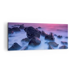 Canvastavla - Bild på duk - Dimma och sken - 100x40 cm