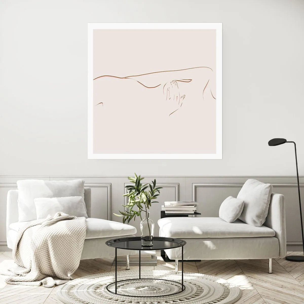 Affisch - Begärans form - 60x60 cm