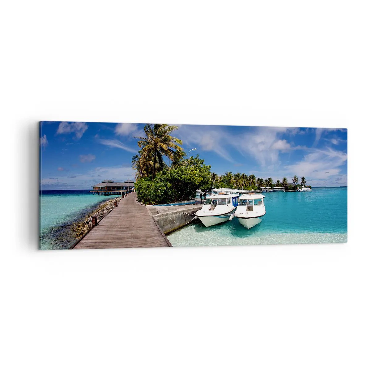 Canvastavla - Bild på duk - Paradiset finns - 140x50 cm