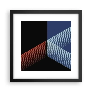 Affisch i svart ram - Enkel historia - 30x30 cm