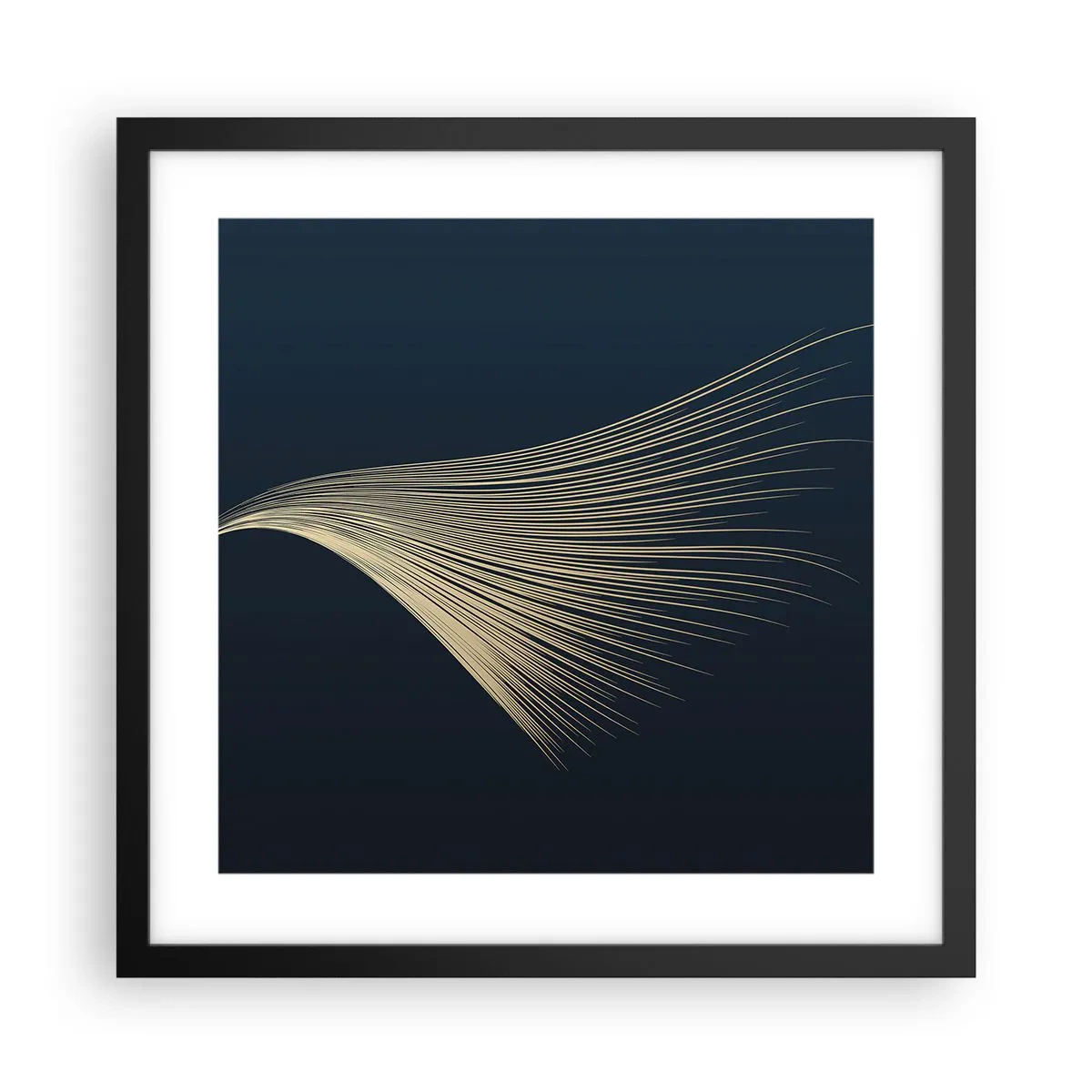 Affisch i svart ram - Som en ängels hårstrå - 40x40 cm