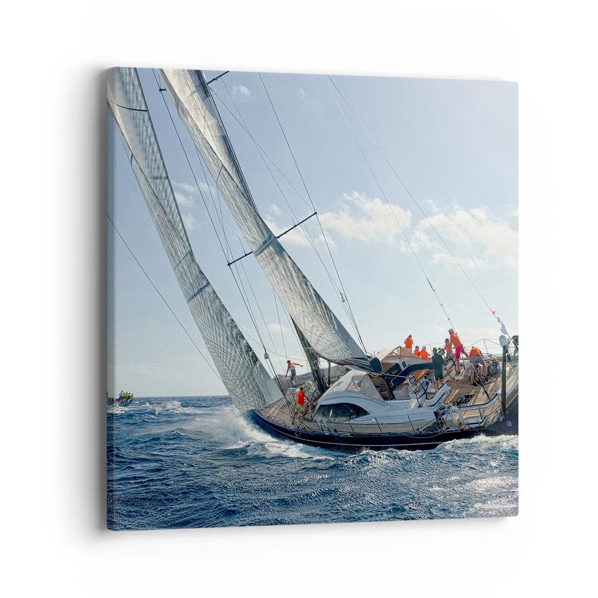 Canvastavla - Bild på duk - Låt bättre vinna - 40x40 cm