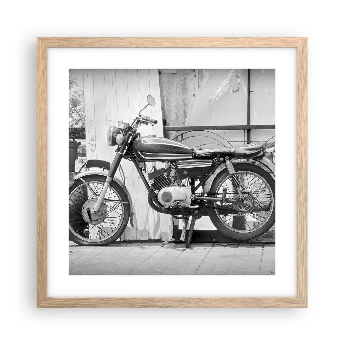 Affisch i ram av ljusek - Klassik framför allt - 40x40 cm