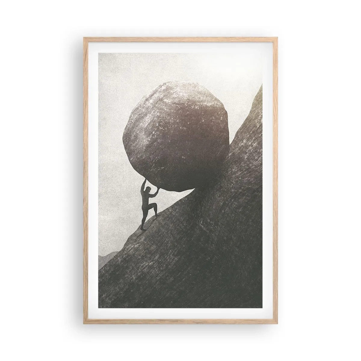 Affisch i ram av ljusek - Jag tror i strid mot hoppet - 61x91 cm