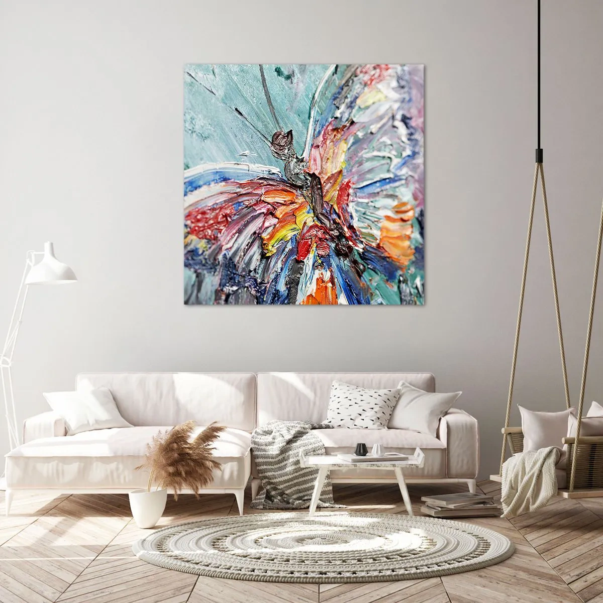 Canvastavla - Bild på duk - Målad av naturen - 70x70 cm