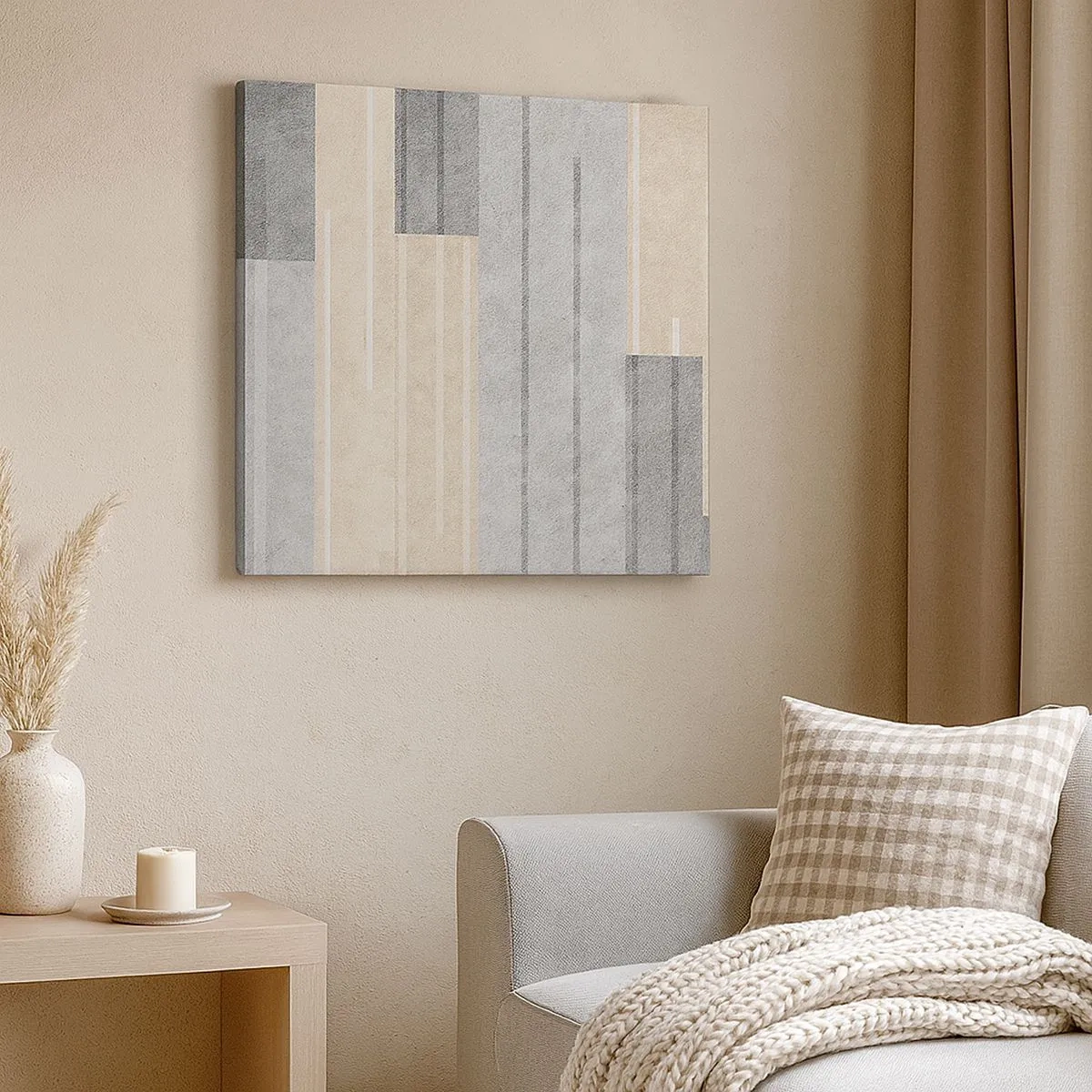 Canvastavla - Bild på duk - Komposition: allt i lod - 30x30 cm