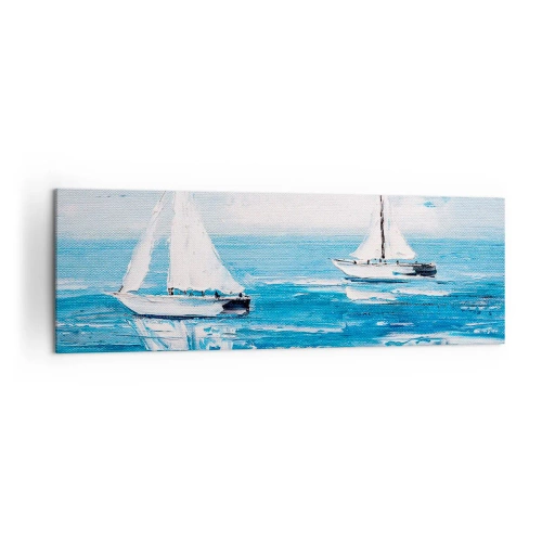 Canvastavla - Bild på duk - Med en vän vid din sida - 160x50 cm